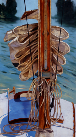 'flaked sail'
43 x 24
oil on paper on aluminum